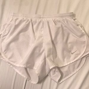 Nike Shorts - White nike athletic shorts Nike Shorts - White nike athletic shorts